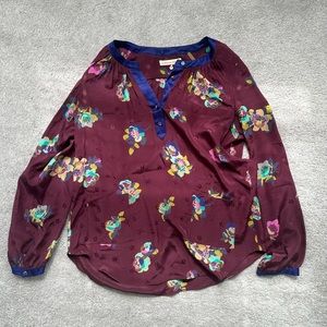 Rebecca Taylor - Satin Style Floral Button Down